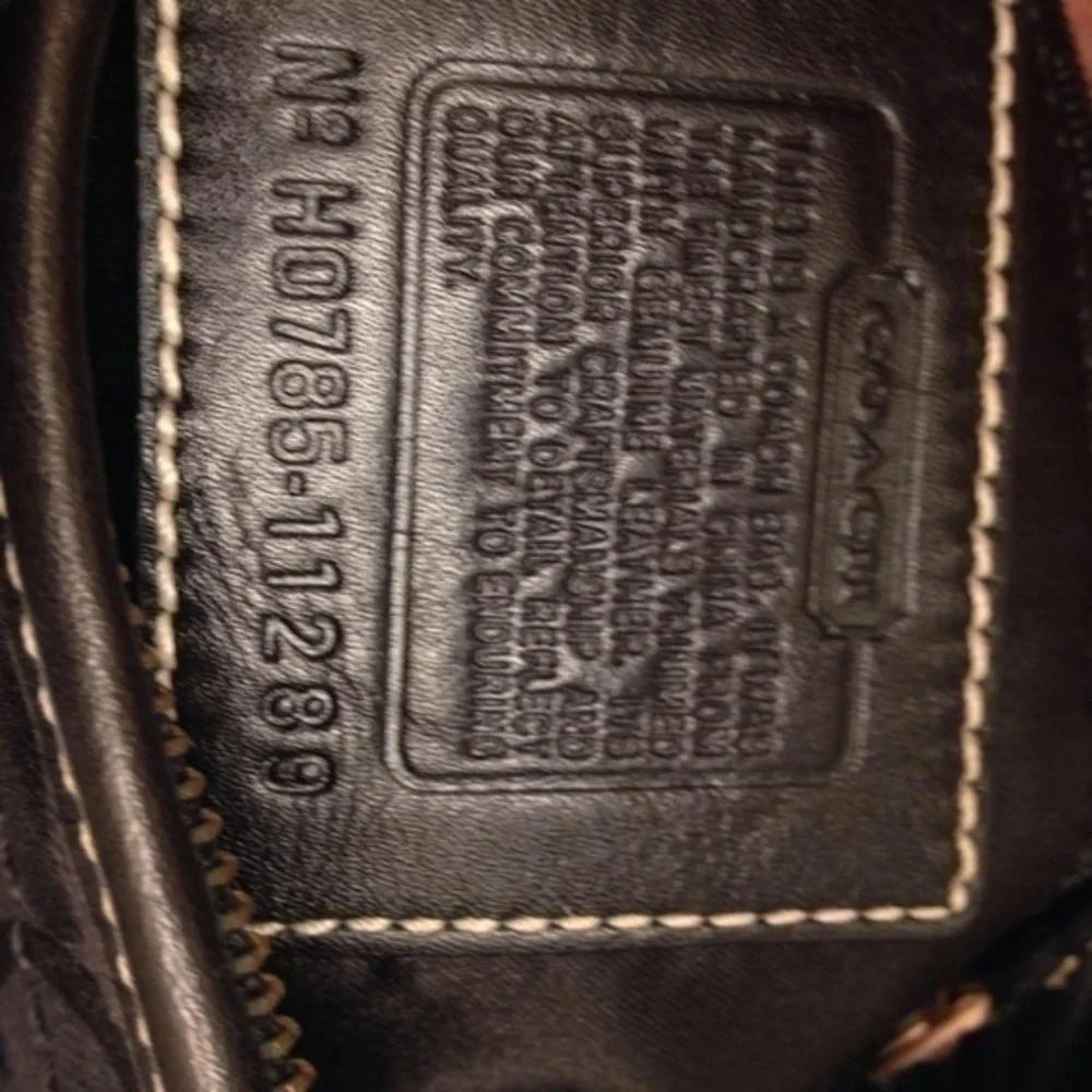 COACH y2k vintage ergo signature SIG C black HOBO BAG